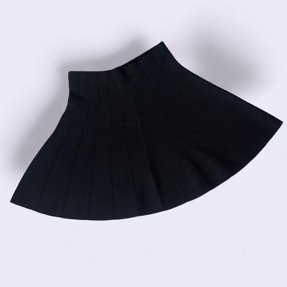 Black Ribbed Skirt Woman’s M - Picture 3 of 4